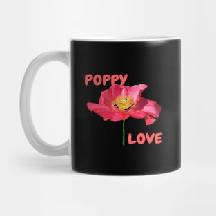 Poppy Love, Mug, Mask, Pin Mug